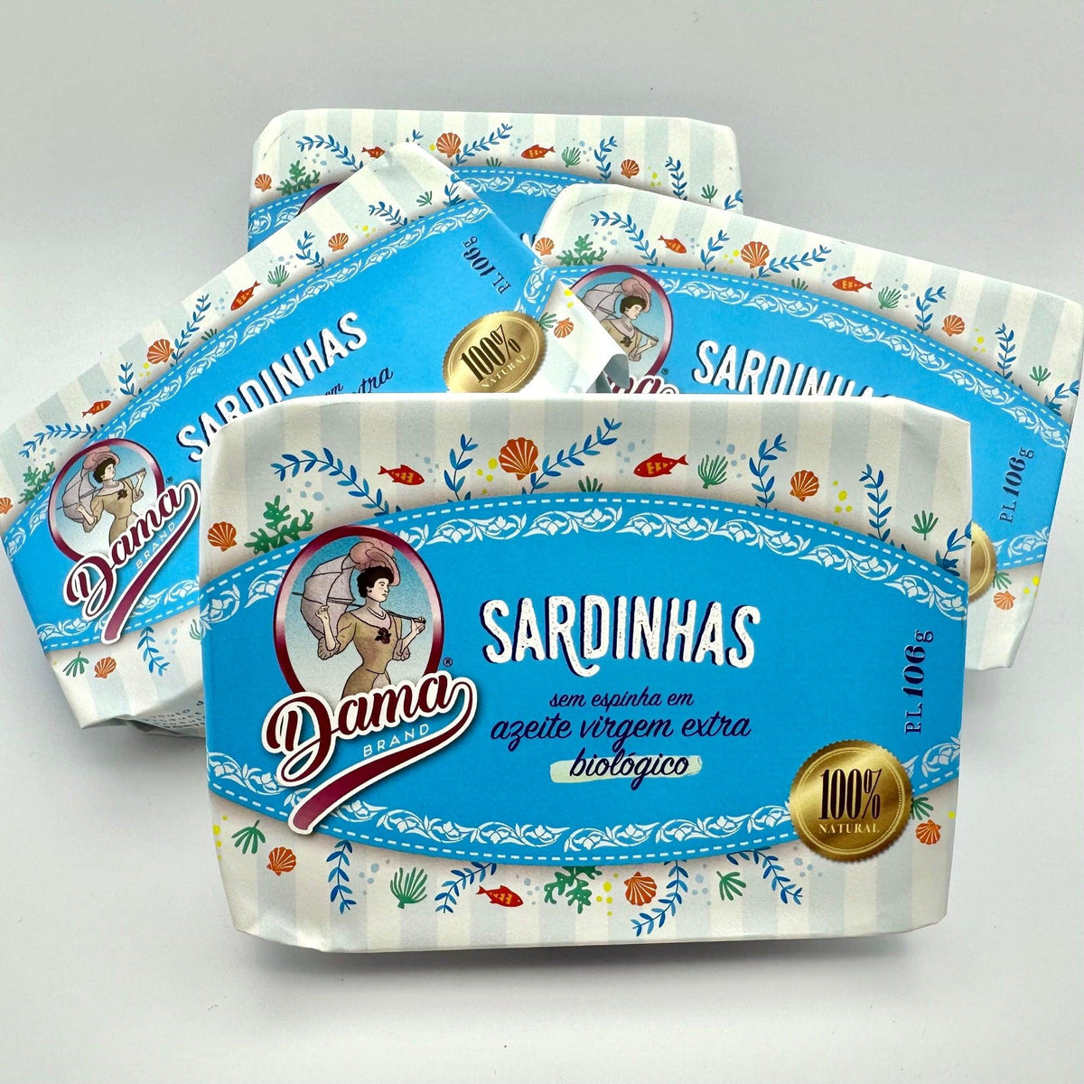Sardinės ekologiškame pirmojo spaudimo alyvuogių aliejuje, be kaulų DAMA quatro