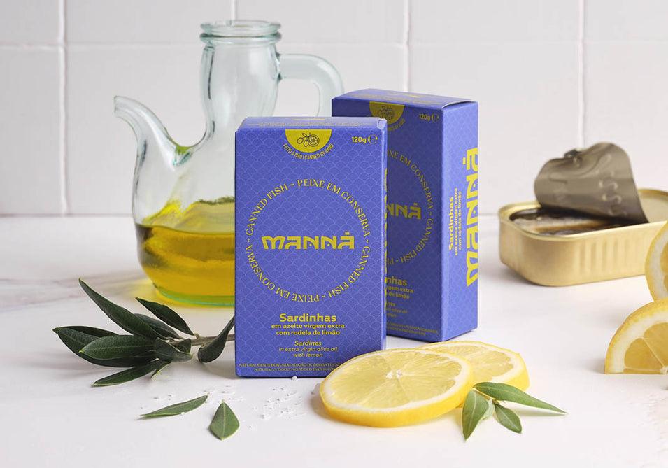Sardinen in nativem Olivenöl extra mit Zitronen | Manná